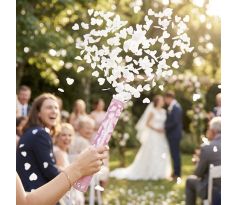 Vystřelovací konfety na svatbu