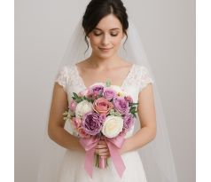 Svatební kytice umělá